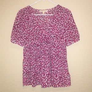 Pink flowing long top